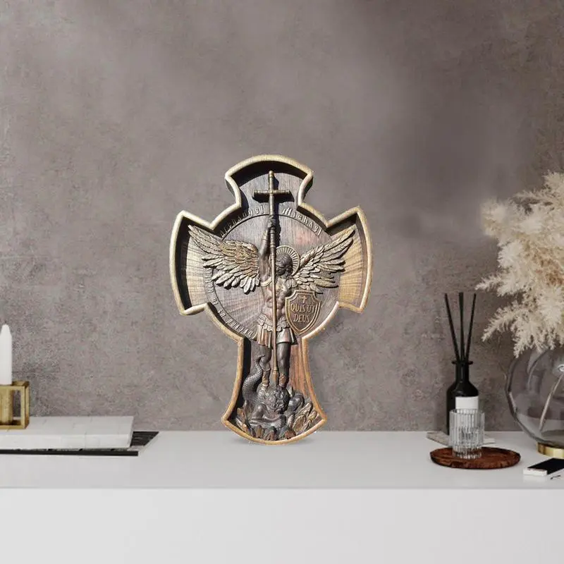 Divine Protector: Archangel Michael Statue