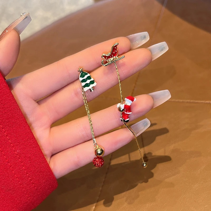 Enchanted Eve: Santa & Bells Earrings