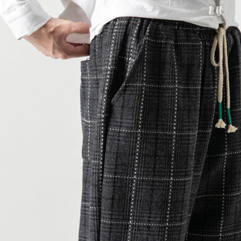 Hudson Plaid Joggers