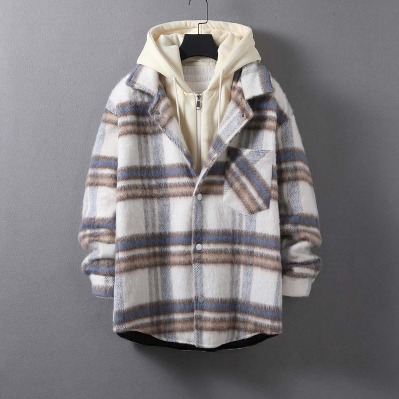 Horizon Plaid Hooded Jacket