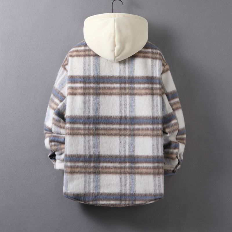 Horizon Plaid Hooded Jacket