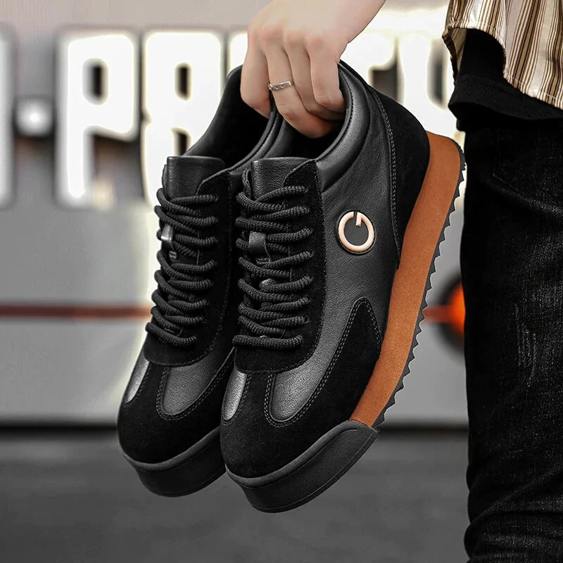 Giovanni Nero Leather Shoes