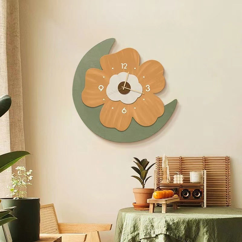 Mossy Bloom Wall Clock
