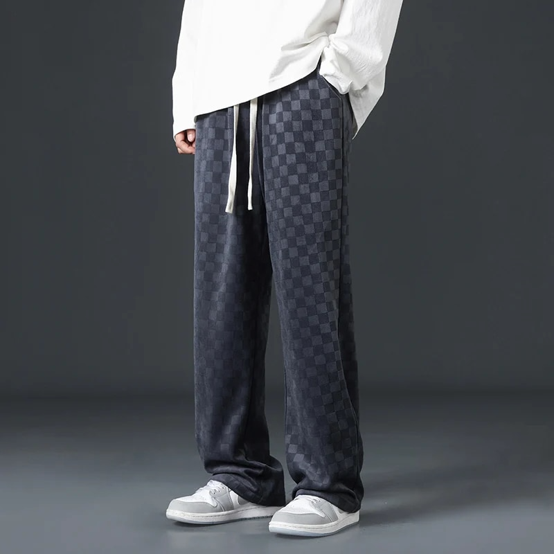 Hype Plaid Corduroy Sweatpants