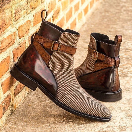 Heritage Tweed Chelsea Boots