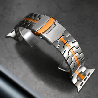 Titanium Stainless Steel Apple Watch Band