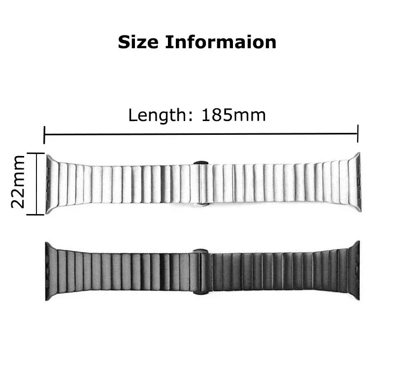 Stainless Steel Link Apple Watch Band
