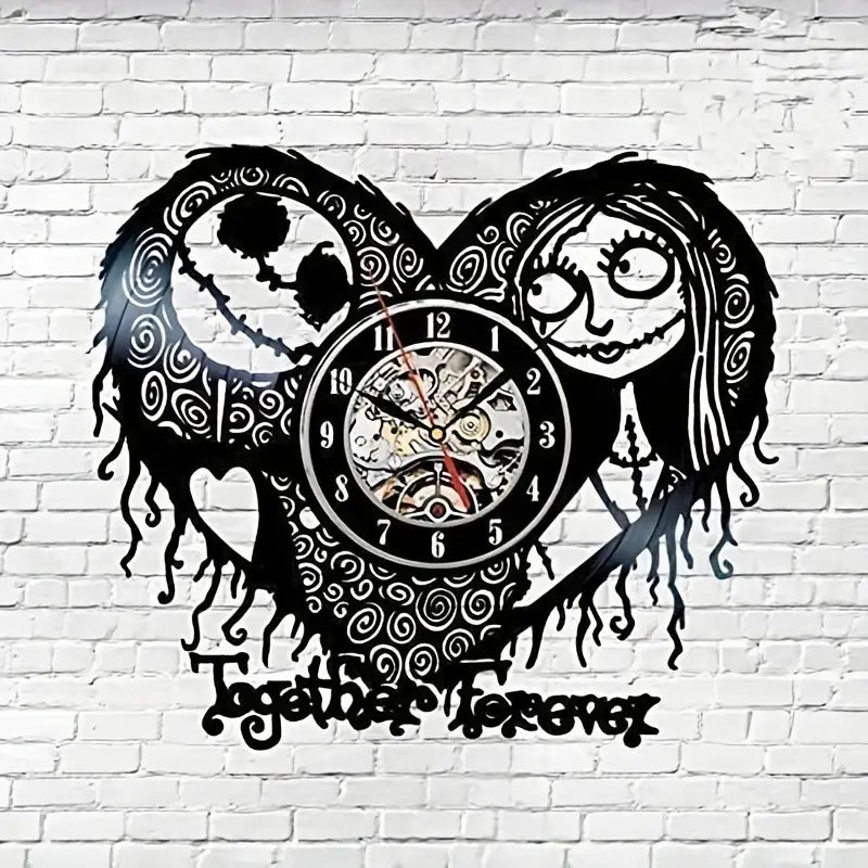 Enchanted Love: Jack & Sally Clock