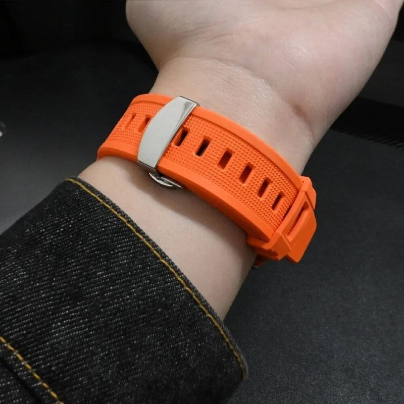 TitaniumBuckle™️ Silicone Apple Watch Band