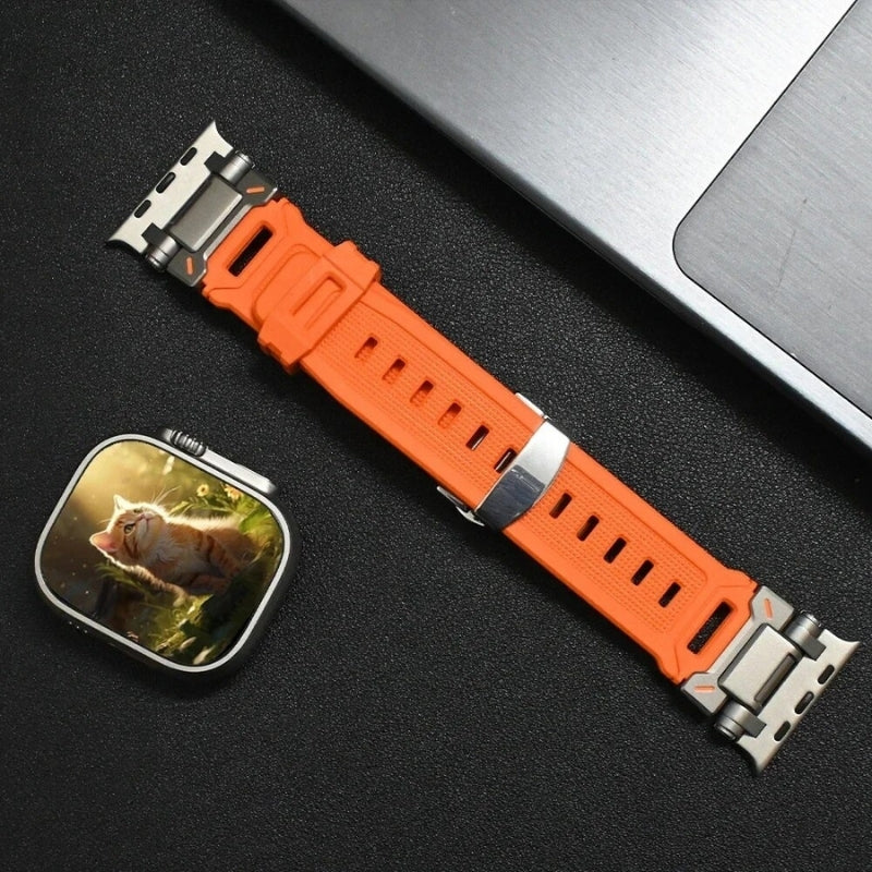 TitaniumBuckle™️ Silicone Apple Watch Band