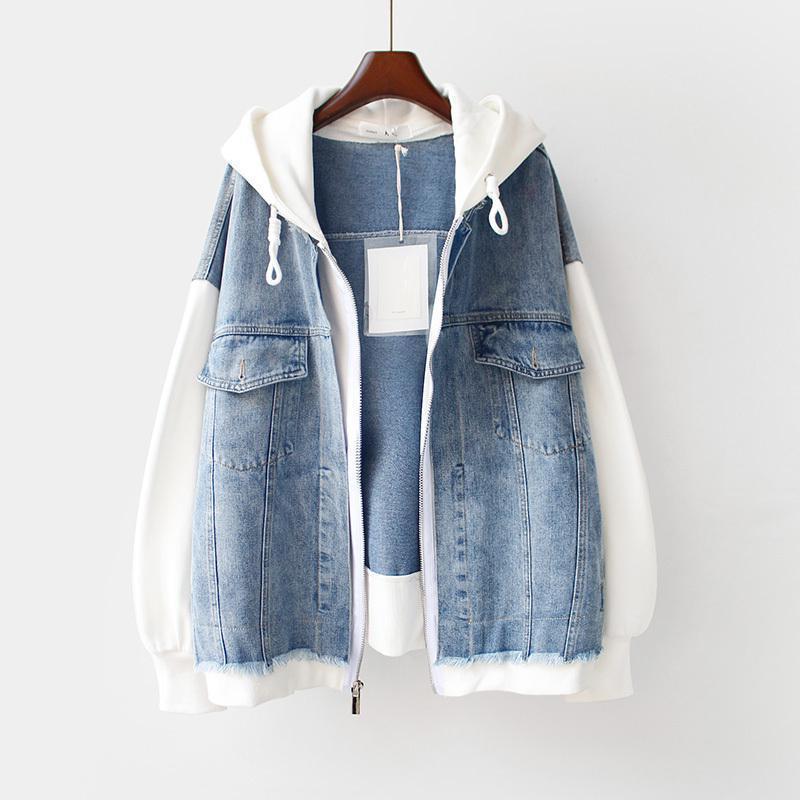 Varsity Denim Hoodie