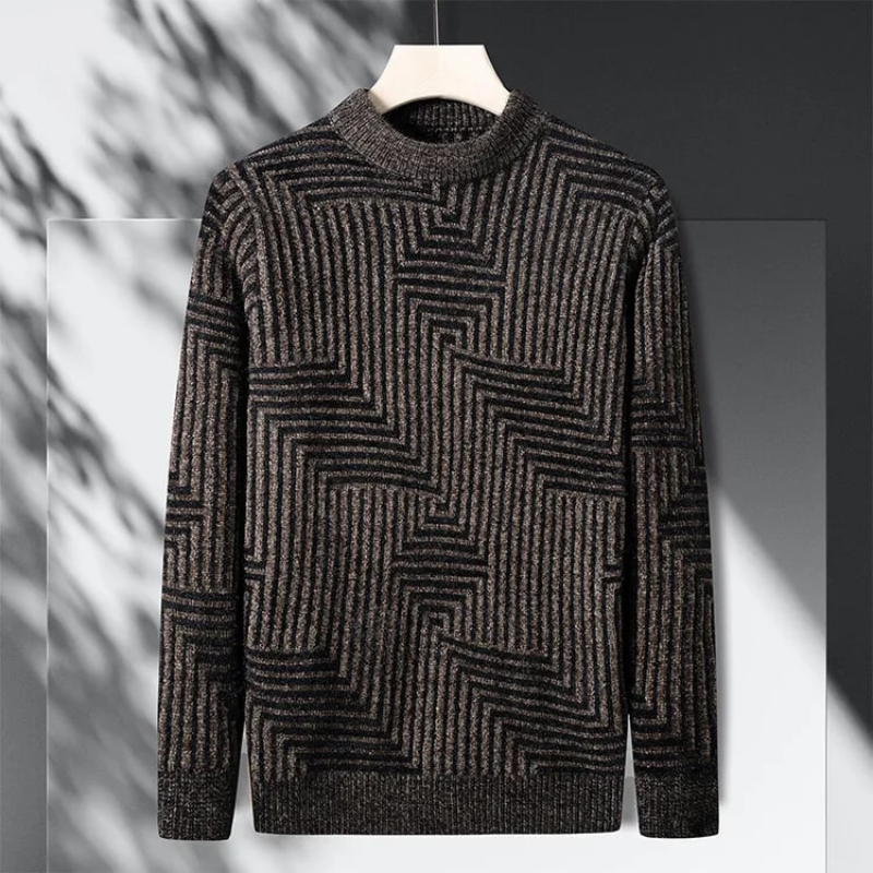 GeoStripe Comfort Sweater