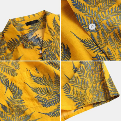 Sunny Palm - Cotton Shirt