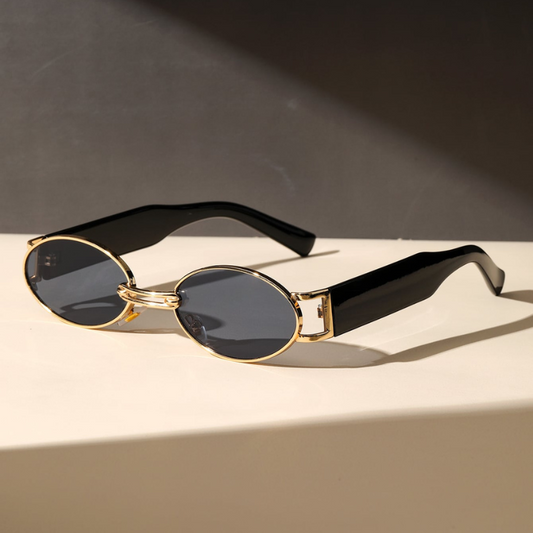 Golden Aura Retro Sunglasses