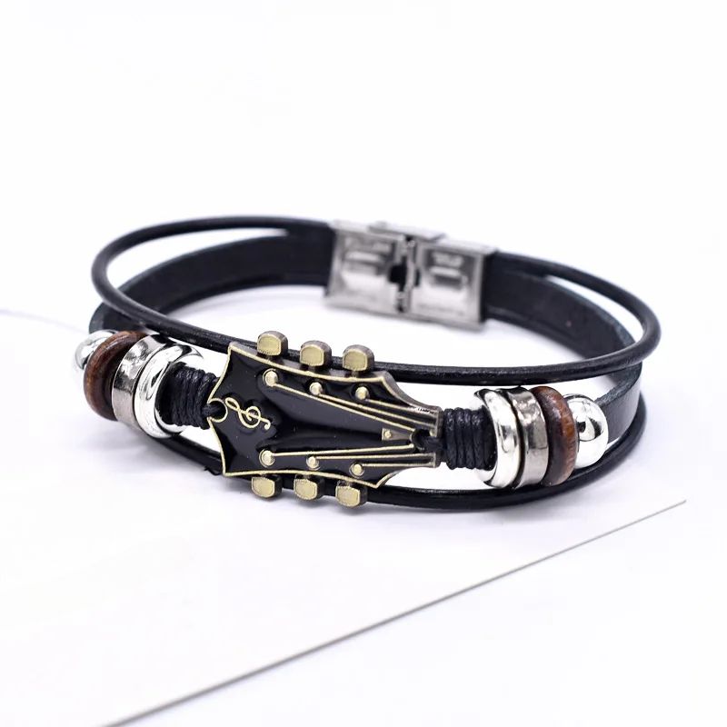 Rock Anthem Leather Bracelet