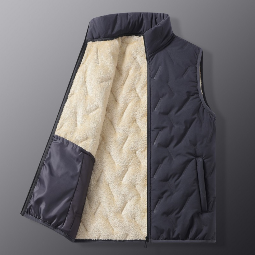 Crest Shearling Lined Vest