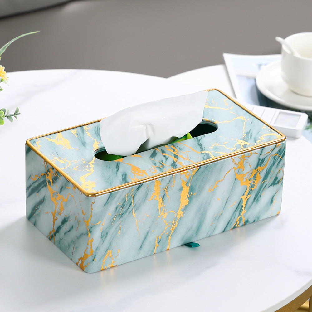 Artisan Marble Tissue Box Holder