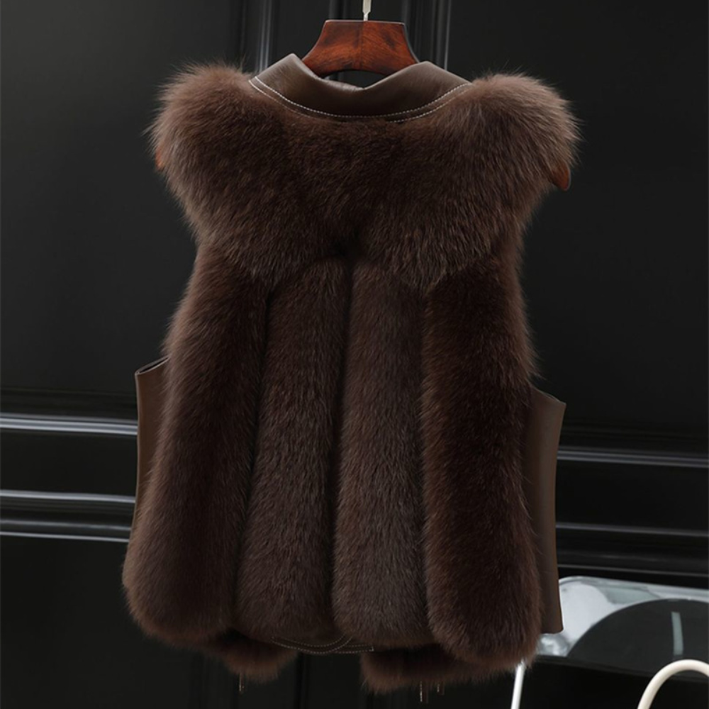 Athena Leather Fur Vest