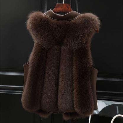 Athena Leather Fur Vest