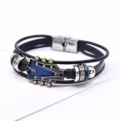 Rock Anthem Leather Bracelet