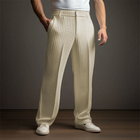 Brooks Waffle-Knit Trousers