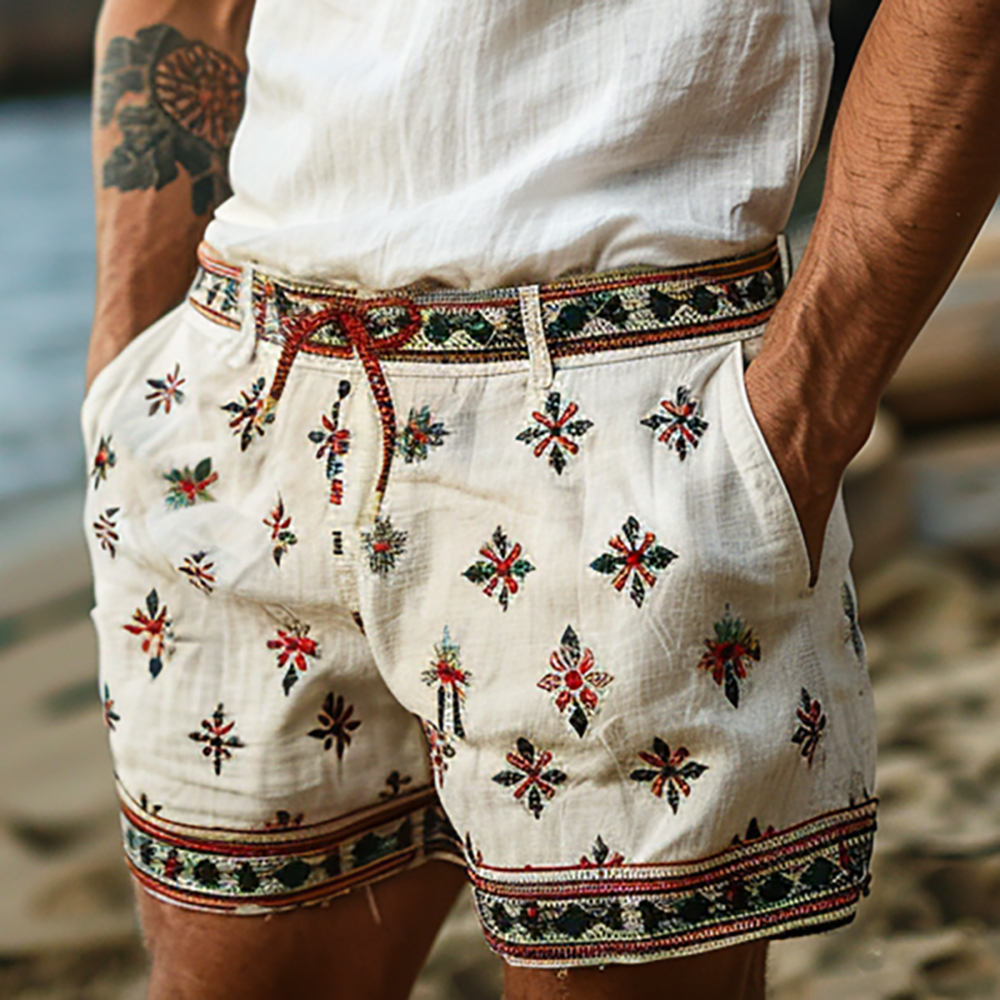 Lumiere Vintage Linen Shorts