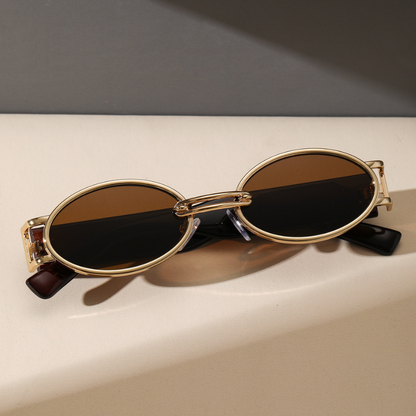 Golden Aura Retro Sunglasses