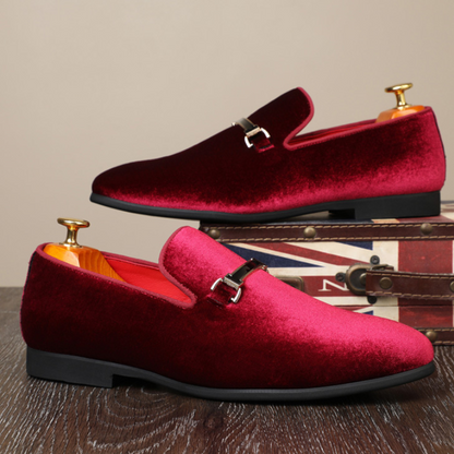 Noel Velvet Loafers