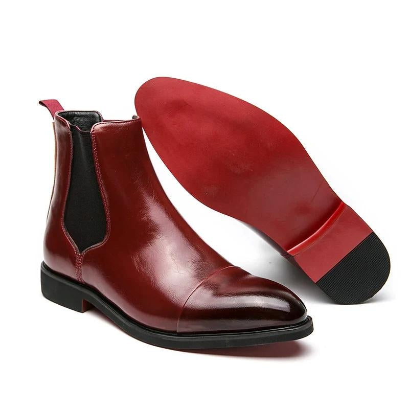 Giovanni Genuine Leather Chelsea Boots