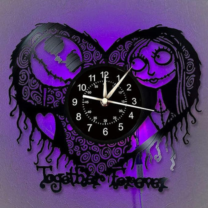 Enchanted Love: Jack & Sally Clock