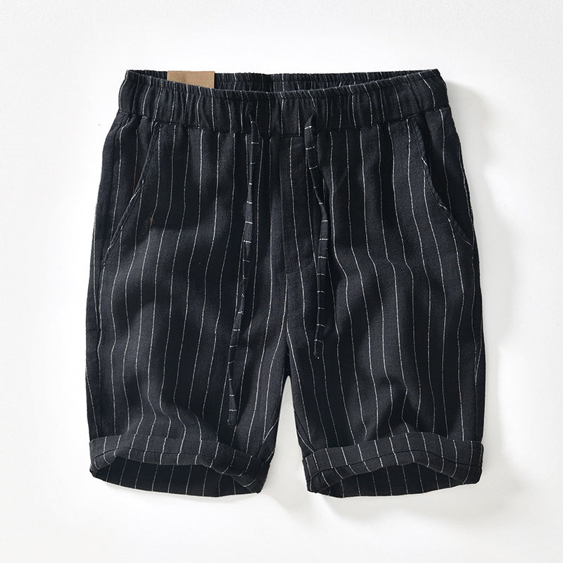 Oxford Linen Pinstripe Shorts