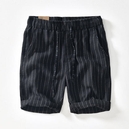 Oxford Linen Pinstripe Shorts