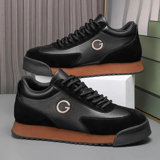 Giovanni Nero Leather Shoes