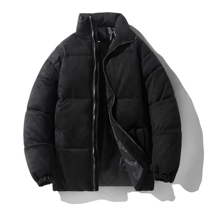 Antonios Suede Puffer Jacket