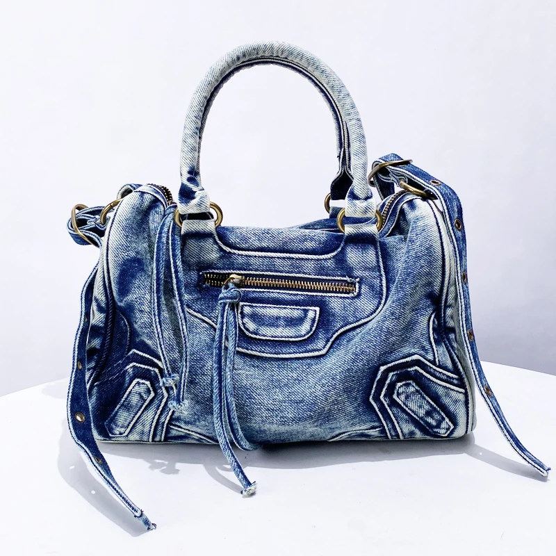 Everly Denim Crossbody Bag