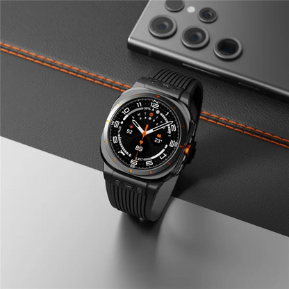 Titanium Streamlined Silicone Galaxy Watch Ultra Band