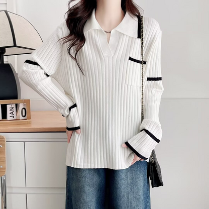 Margot Knit Polo Sweater