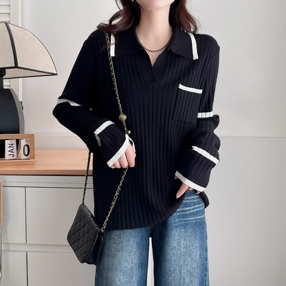 Margot Knit Polo Sweater