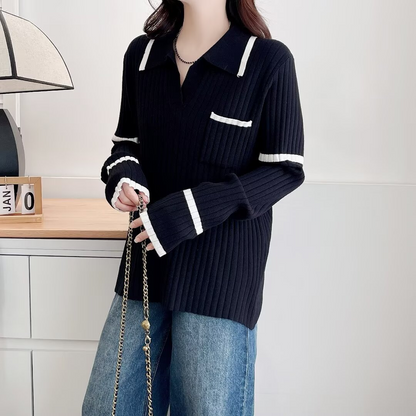 Margot Knit Polo Sweater