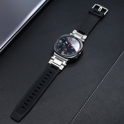 Titanium Galaxy Watch Ultra Silicone Band