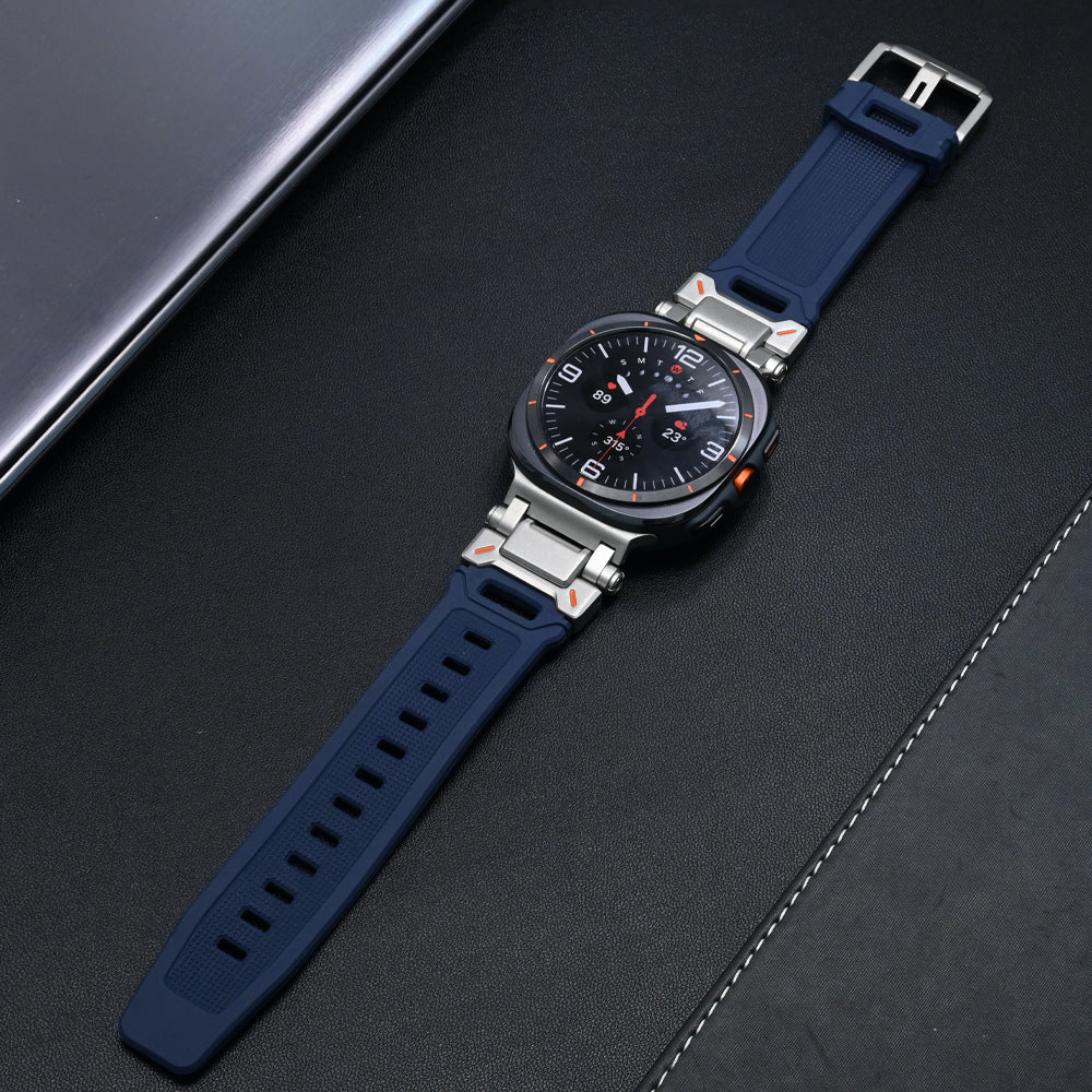 Titanium Galaxy Watch Ultra Silicone Band