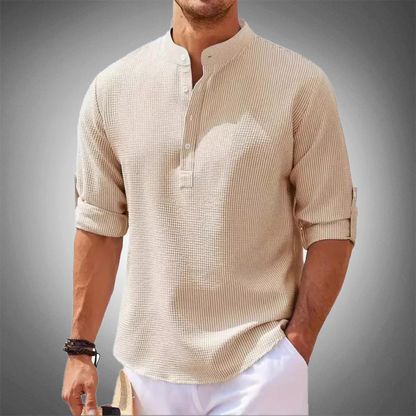 Bellagio Henley Linen Shirt