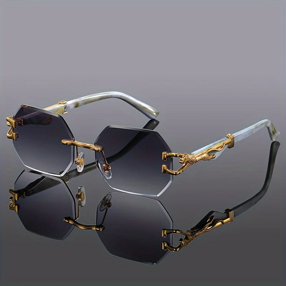 Noir Gold-Plated Polarized Sunglasses