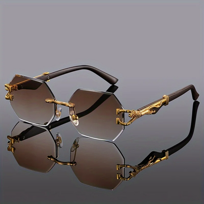 Noir Gold-Plated Polarized Sunglasses