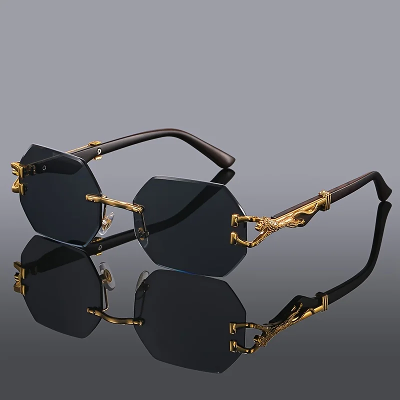 Noir Gold-Plated Polarized Sunglasses