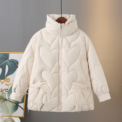 Luna Heart Quilted Puffer Jacket