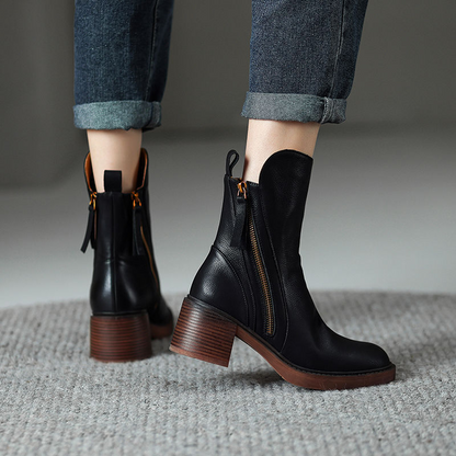 Vittoria Leather Ankle Boots