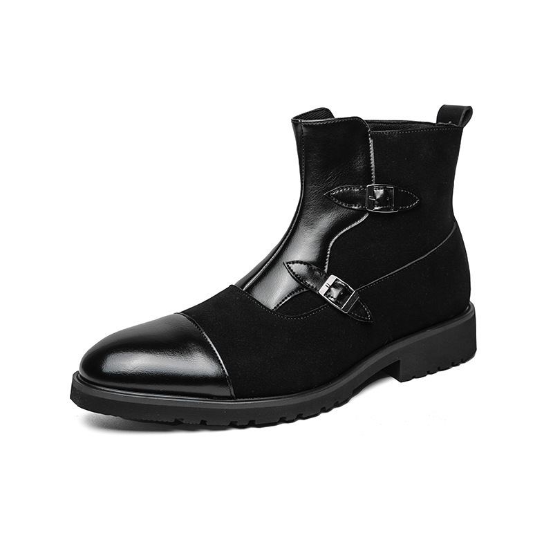 Bernado Cavallino Leather Dress Boots