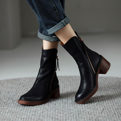 Vittoria Leather Ankle Boots