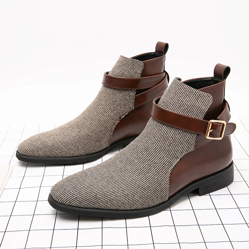 Heritage Tweed Chelsea Boots